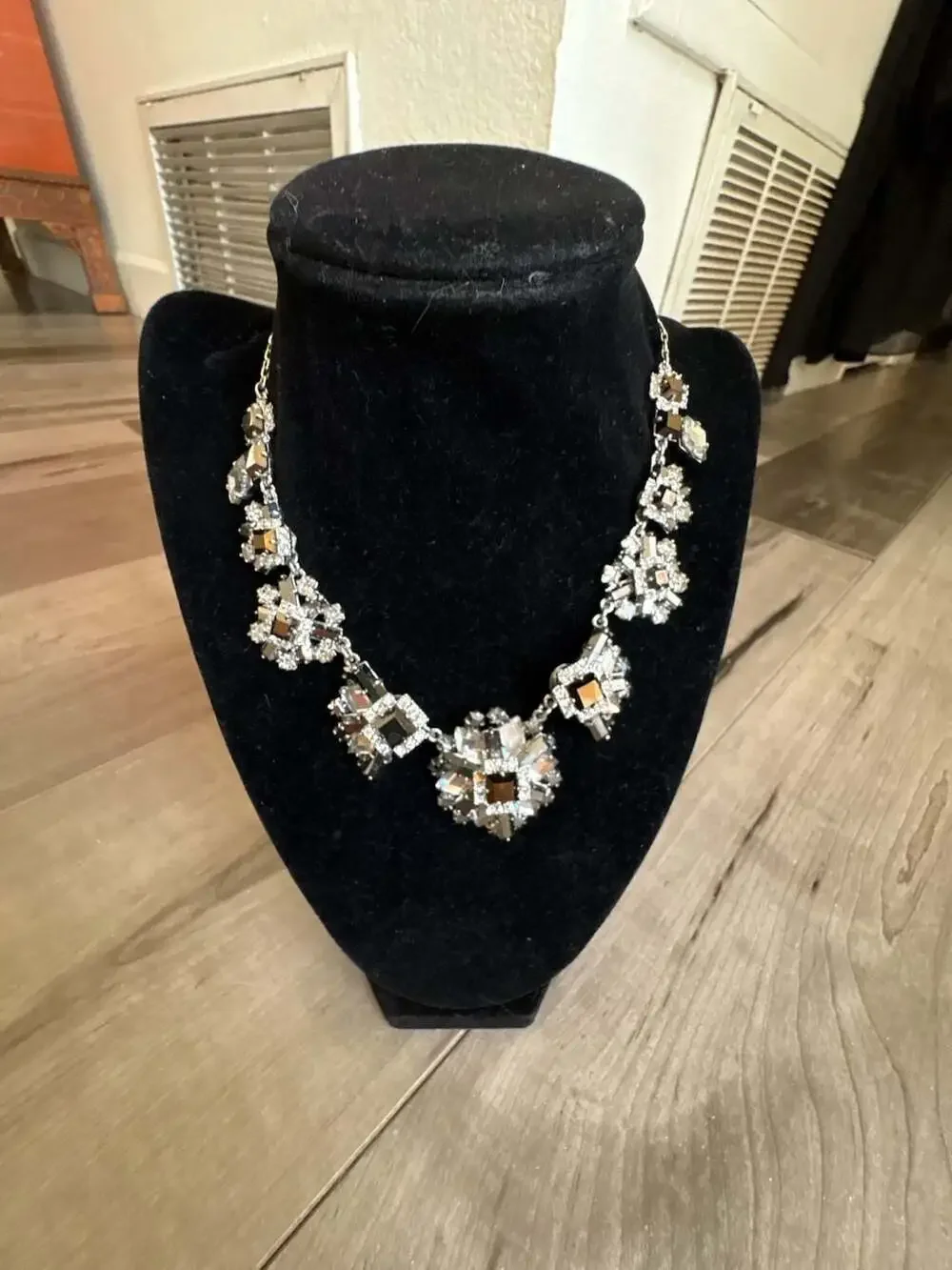 Kate Spade New York Statement Crystal Cluster Bib Necklace